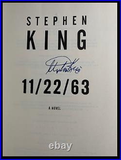 11/22/63 SIGNED by STEPHEN KING Mint JFK Hardback 1st Edition First Printing