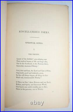 1850 Remains of the Late William Alfred POLLARD Signed by Susan Pollard 1st Ed