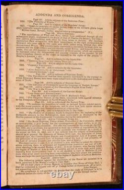 1855 Liber Cantabrigiensis Robert Potts Signed First Edition Full Calf