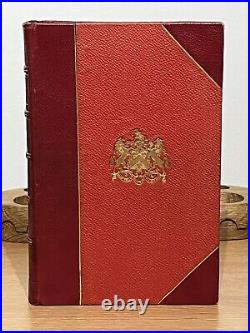 1889 History of Guild of Saddlers 1st Private Printing Signed Full Leather