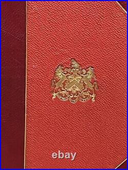 1889 History of Guild of Saddlers 1st Private Printing Signed Full Leather