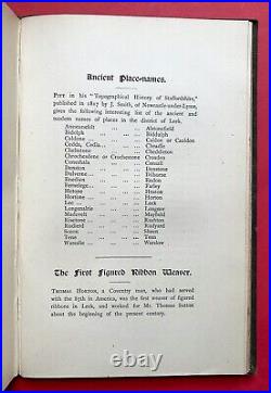 1891 Old Leeke Signed 1st Edition LEEK, STAFFORDSHIRE English Towns Rare