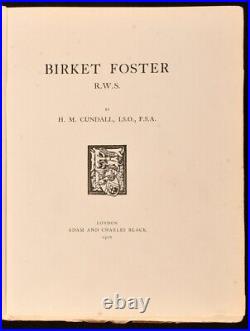 1906 Birket Foster H M Cundall Signed First Edition Limited Edition Illustrated