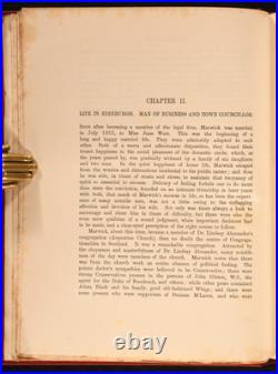 1909 Memoir of Sir James David Marwick Signed First Edition John Gray McKendr