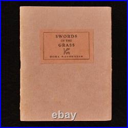 1927 Swords of the Grass Dora Hagemeyer Signed First Edition Scarce