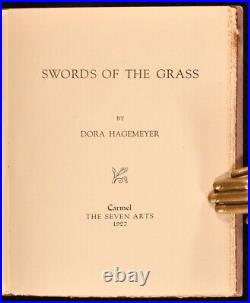 1927 Swords of the Grass Dora Hagemeyer Signed First Edition Scarce