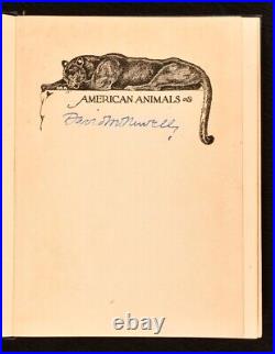 1929 American Animals by David Newell Signed First Edition