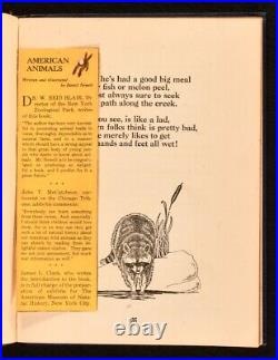 1929 American Animals by David Newell Signed First Edition