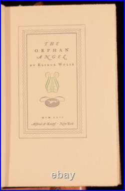 1929 The Orphan Angel By Elinor Wylie Limited Edition 106 Of 190 Signed First