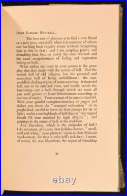 1939 The Turning Path by Ronald Bottrall First Edition Signed Presentation Co