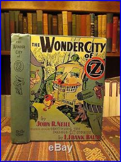 1940 SIGNED! John R. Neill THE WONDER CITY OF OZ Rare First Edition Book Baum