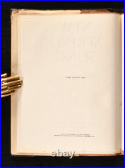 1943 New Spring Song Poems By Hubert Nicholson Signed First Edition Dust Wrap