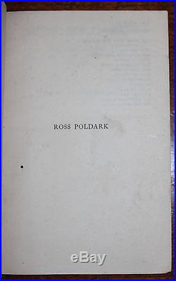 1945 Ross Poldark Novel of Cornwall 2 SIGNED by W GRAHAM Full First Edition Set