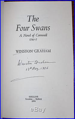 1945 Ross Poldark Novel of Cornwall 2 SIGNED by W GRAHAM Full First Edition Set