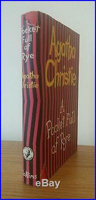 1953 Agatha Christie A POCKET FULL OF RYE, SIGNED DATED FIRST EDITION 1st print