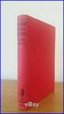 1953 Agatha Christie A POCKET FULL OF RYE, SIGNED DATED FIRST EDITION 1st print