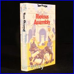 1971 Riotous Assembly Tom Sharpe Signed First Edition Dust Wrapper
