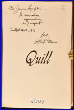 1973 Quill by Robert Steiner Signed First Edition