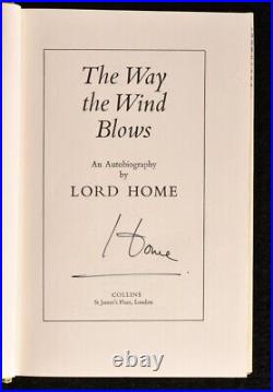 1976 The Way the Wind Blows Lord Home Signed First Edition