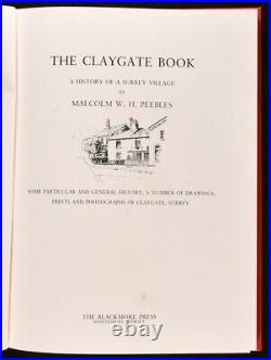 1982 The Claygate Book by Malcolm W. H. Peebles Signed First Edition Illustrated