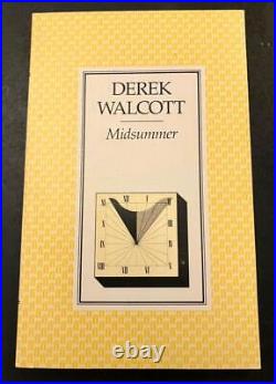 1984 DEREK WALCOTT SIGNED FIRST EDITION Of MIDSUMMER Poetry