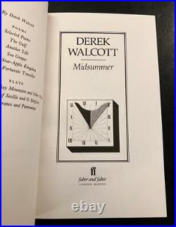 1984 DEREK WALCOTT SIGNED FIRST EDITION Of MIDSUMMER Poetry