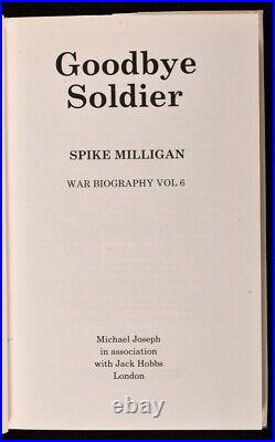 1986 Goodbye Soldier S. Milligan First Edition Signed Dust Wrapper