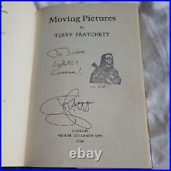1990 Signed First Edition First Printing Terry Pratchett Moving Pictures
