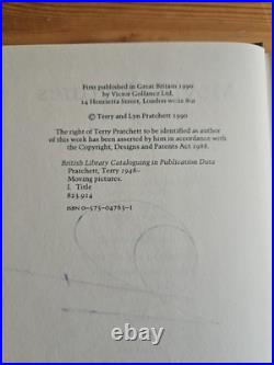 1990 Signed First Edition Terry Pratchett Moving Pictures 1990 Signed First Edition Terry Pratchett Moving Pictures