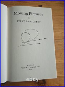 1990 Signed First Edition Terry Pratchett Moving Pictures
