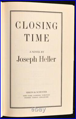 1994 Closing Time Joseph Heller Signed First UK Edition Dustwrapper