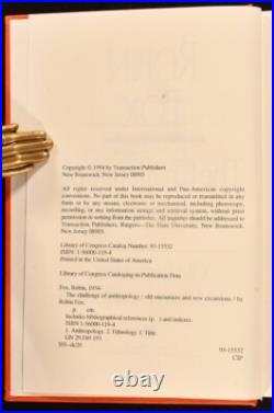 1994 The Challenge of Anthropology Robin Fox Signed First Edition Presentatio