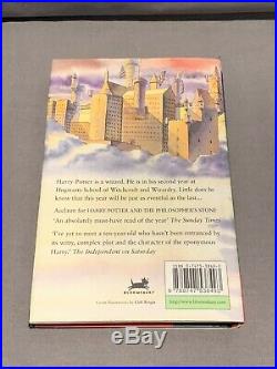 1998 Signed 1st Edition 2nd Print UK Harry Potter and the Chamber of Secret HC