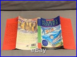 1998 Signed 1st Edition 2nd Print UK Harry Potter and the Chamber of Secrets HC