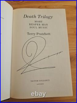 1998 Signed First Edition Terry Pratchett The Death Trilogy