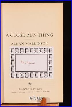 1999 A Close Run Thing Allan Mallinson First Edition Signed