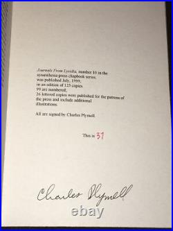 1999 Limited Signed First Edition Journals From Lysidia By Charles Plymell