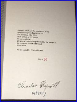 1999 Limited Signed First Edition Journals From Lysidia By Charles Plymell