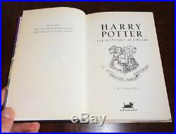 1st Edition Harry Potter The Prisoner Of Azkaban, Extremely Rare First State