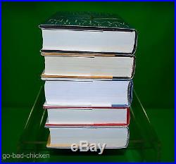 2 SIGNED A Game Of Thrones George RR Martin 4 1st FIRST EDITION HC 5 Book Set