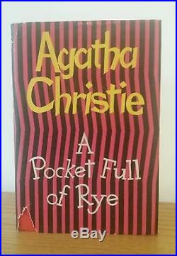 2 Signed Agatha Christie First Editions (Pocket Full of Rye & Sparkling Cyanide)