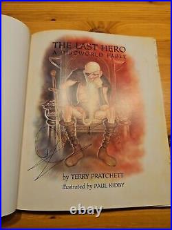 2001 Signed First Edition Terry Pratchett The Last Hero