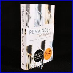 2006 Remainder Tom McCarthy First UK Edition Dust Wrapper Signed