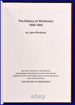 2006 The History of Windovers by Jane Windover First Edition Signed Scarce