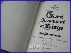 2008 Joe Abercrombie- Last Argument of Kings Signed 1st Edition Hardback