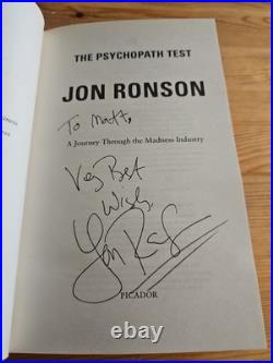 2011 Signed First Edition Jon Ronson The Psychopath Test