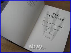 2012 Joe Abercrombie- Red Country Signed 1st Edition Hardback Author Inscription