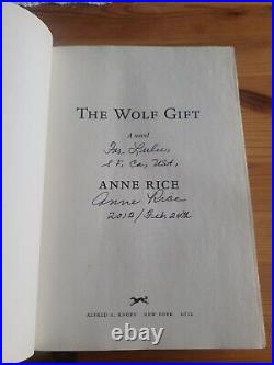 2012 Signed First Edition First Printing Anne Rice The Wolf Gift