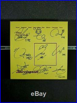 2017 TWICE All Member Signed Twicetagram Yellow Version 1st Album Autographed
