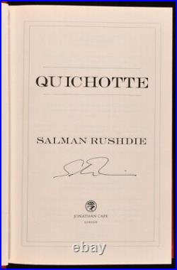 2019 Quichotte Salman Rushdie Signed First Edition First Impression